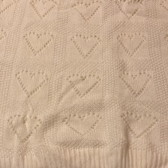 Boutique Heart Sweater White Size XL - Picture 4 of 5